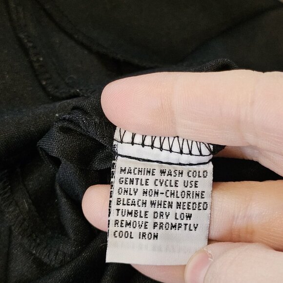 Y2K Womens 8 Dark Floral Midi Dress Dark‎ Red Tan Laceup Whimsigoth Boho Chiffon - Picture 10 of 11